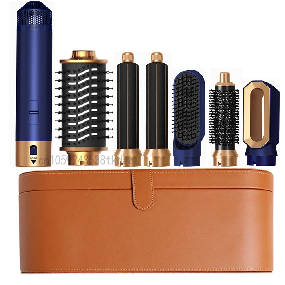 Transform Your Hair with the 6 in 1 Multifunctional Hot Air Comb Set - The Ultimate Hair Dryer, Curler, and Straightener in One!