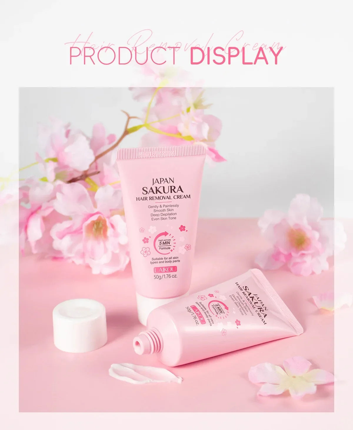 Nouveau Sakura crème d'épilation rapide indolore croissance des cheveux inhibiteur épilatoire bras aisselles jambes zones intimes Permanen hommes femmes