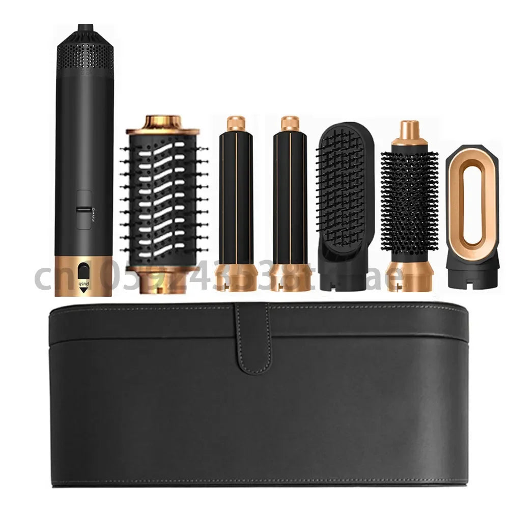 Transform Your Hair with the 6 in 1 Multifunctional Hot Air Comb Set - The Ultimate Hair Dryer, Curler, and Straightener in One!
