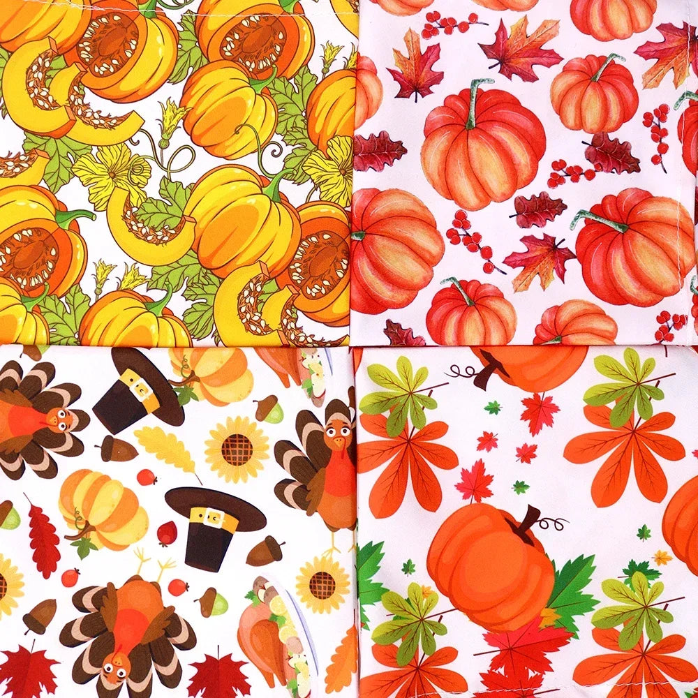 50pcs chien Bandana Thanksgiving fournitures pour animaux de compagnie petit chien chat chiot Bandanas écharpe automne chien accessoires citrouille dinde chiens Bandana