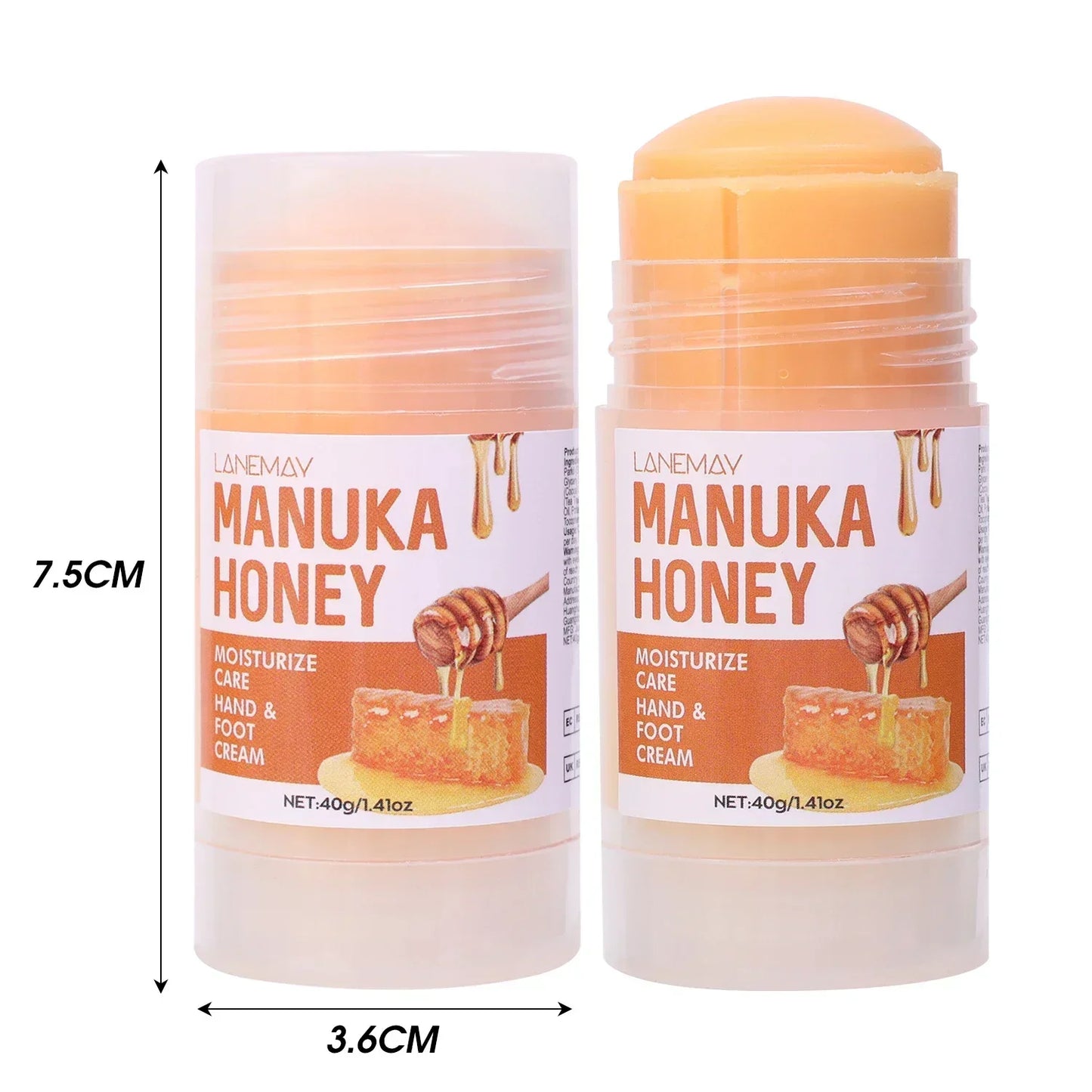 Crème Hydratante en Profondeur pour les Pieds Secs et Craquelés, Talon, Doux, Adoucissant la Peau, Fruité, Soins des Mains et des Pieds, Outils en Bâton, 40g