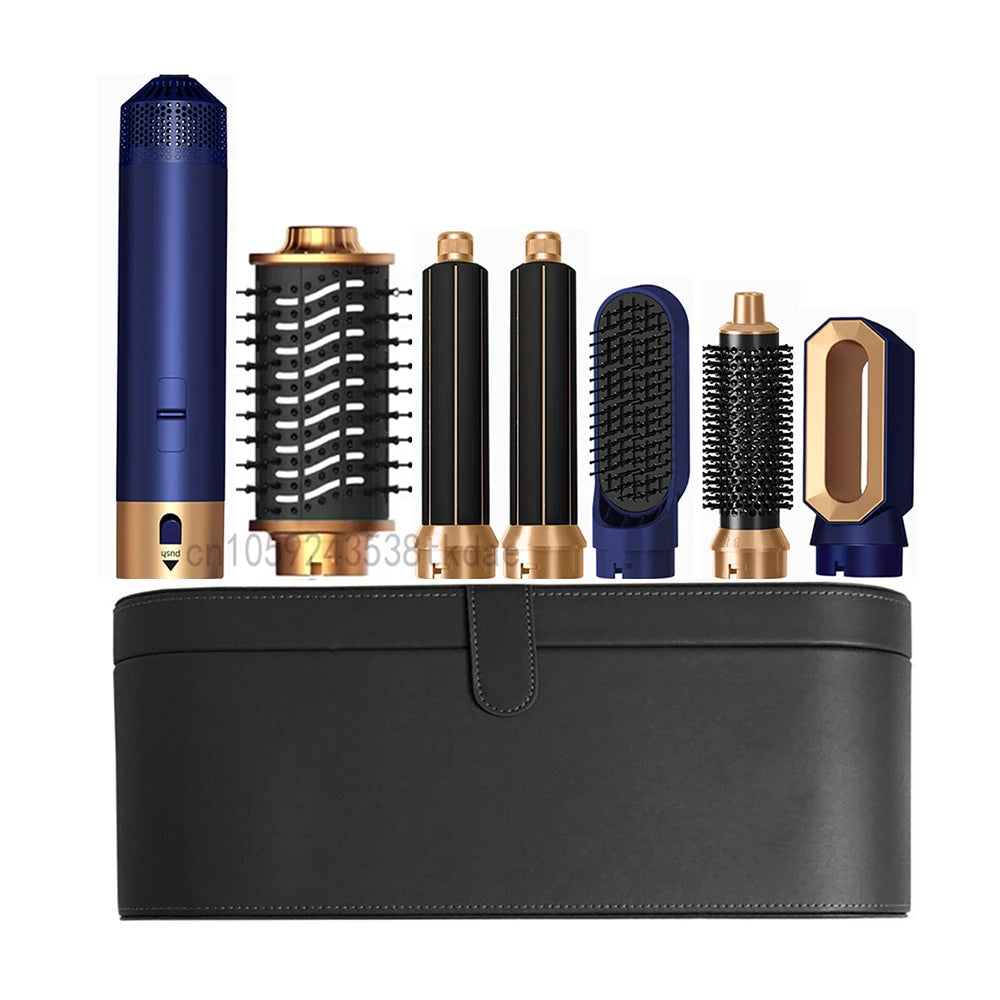 Transform Your Hair with the 6 in 1 Multifunctional Hot Air Comb Set - The Ultimate Hair Dryer, Curler, and Straightener in One!