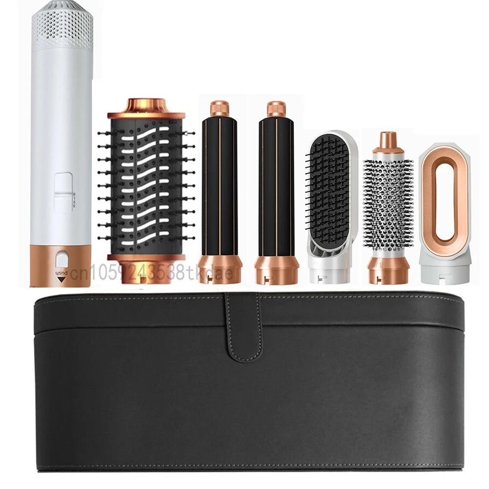 Transform Your Hair with the 6 in 1 Multifunctional Hot Air Comb Set - The Ultimate Hair Dryer, Curler, and Straightener in One!