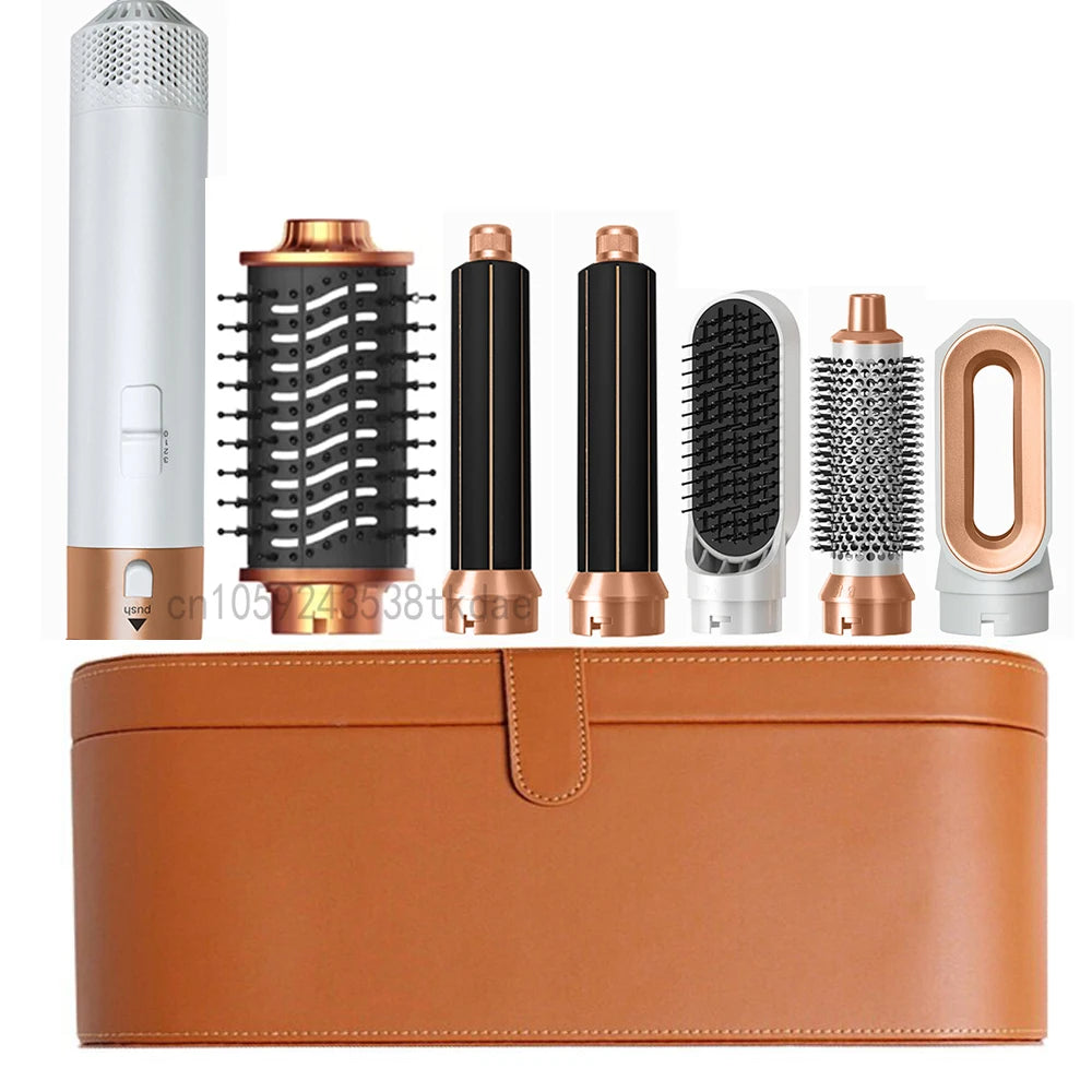 Transform Your Hair with the 6 in 1 Multifunctional Hot Air Comb Set - The Ultimate Hair Dryer, Curler, and Straightener in One!