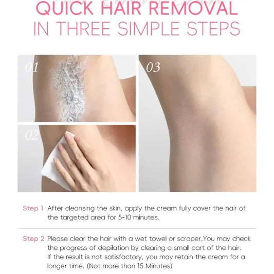 Nouveau Sakura crème d'épilation rapide indolore croissance des cheveux inhibiteur épilatoire bras aisselles jambes zones intimes Permanen hommes femmes