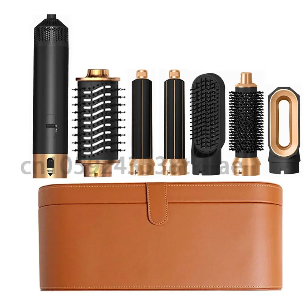 Transform Your Hair with the 6 in 1 Multifunctional Hot Air Comb Set - The Ultimate Hair Dryer, Curler, and Straightener in One!